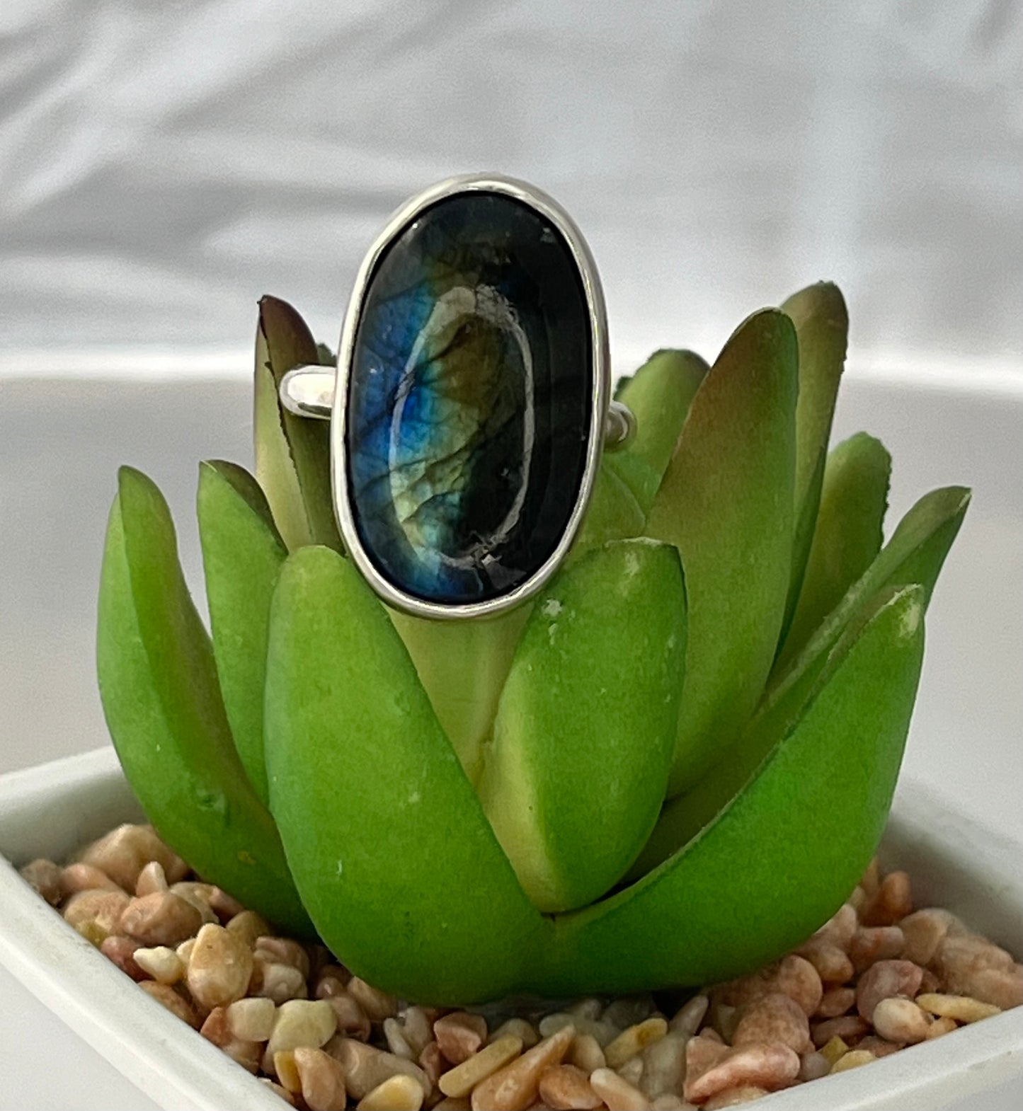 Labradorite set in Sterling Silver Ring