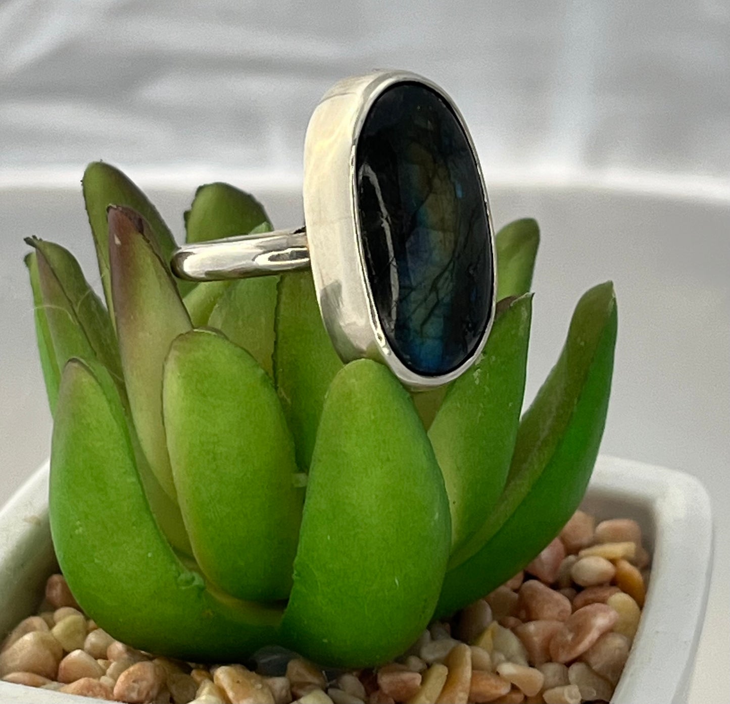 Labradorite set in Sterling Silver Ring