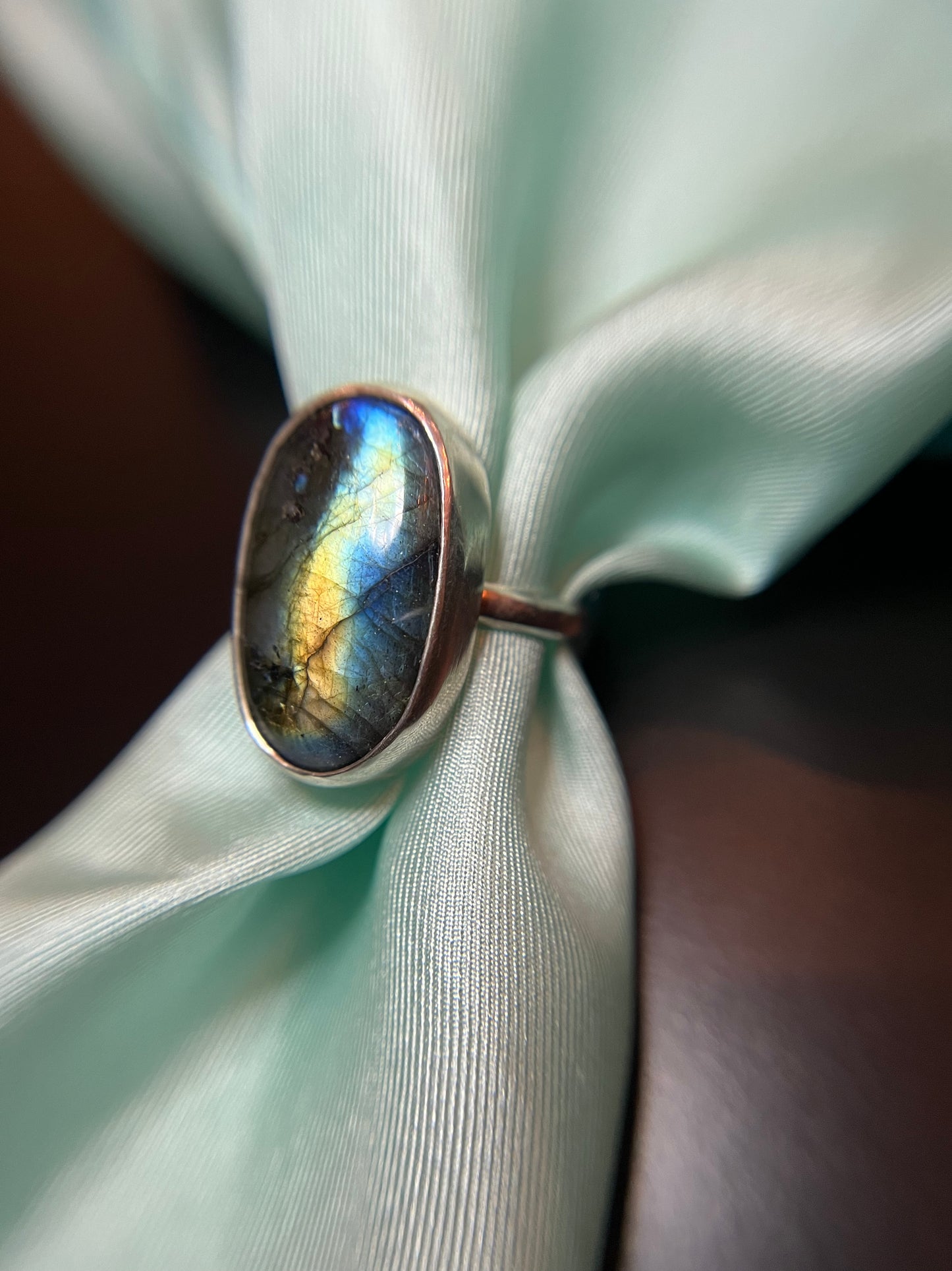 Labradorite set in Sterling Silver Ring