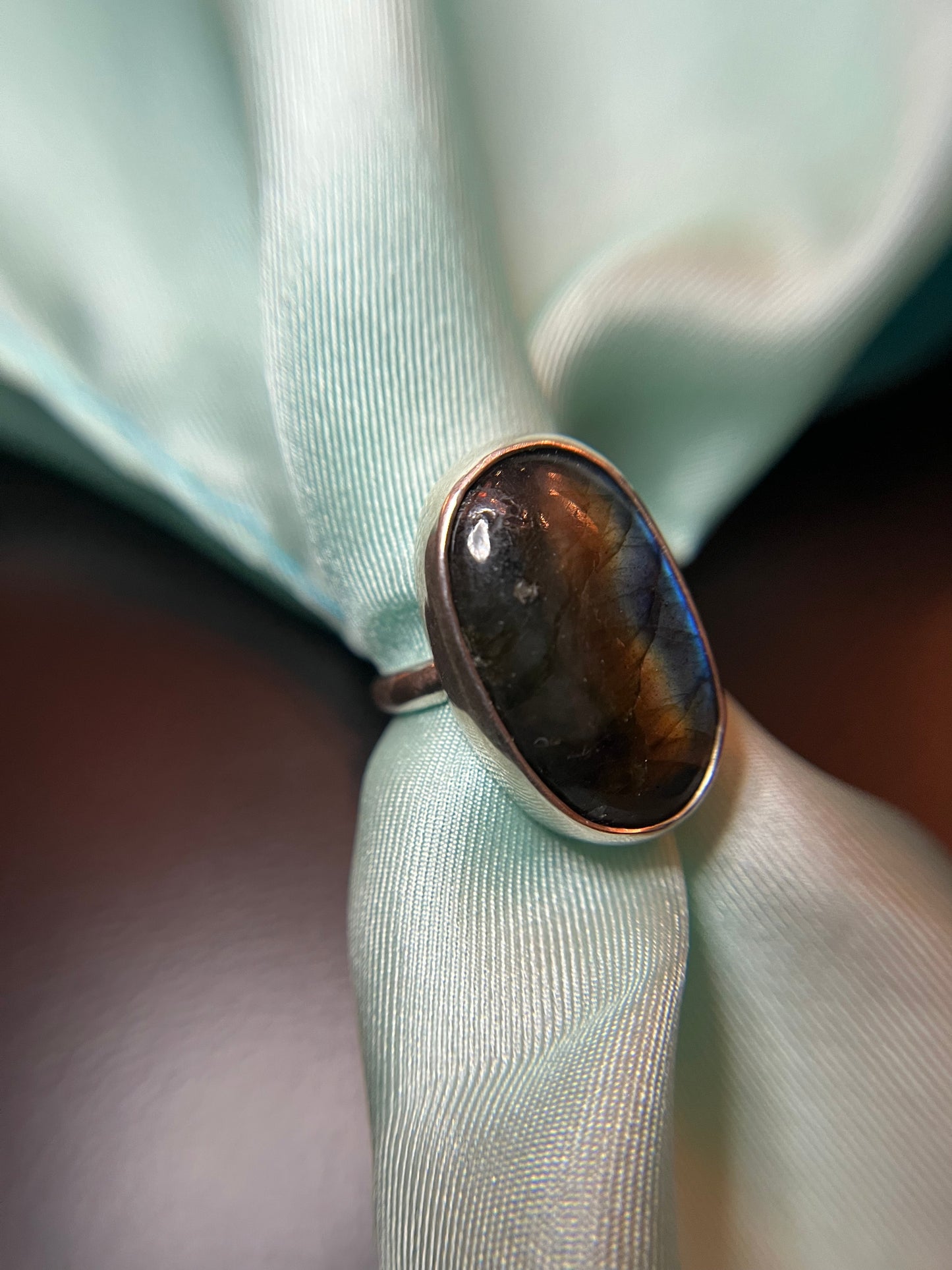 Labradorite set in Sterling Silver Ring