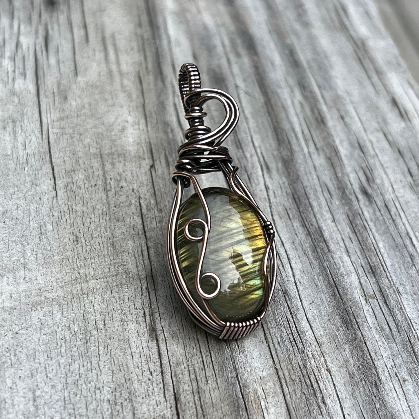 Labradorite and Copper